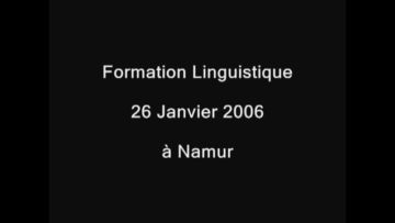 Conférence avec Thierry Haesenne « Évolution de LSFB » de 26 Janvier 2006